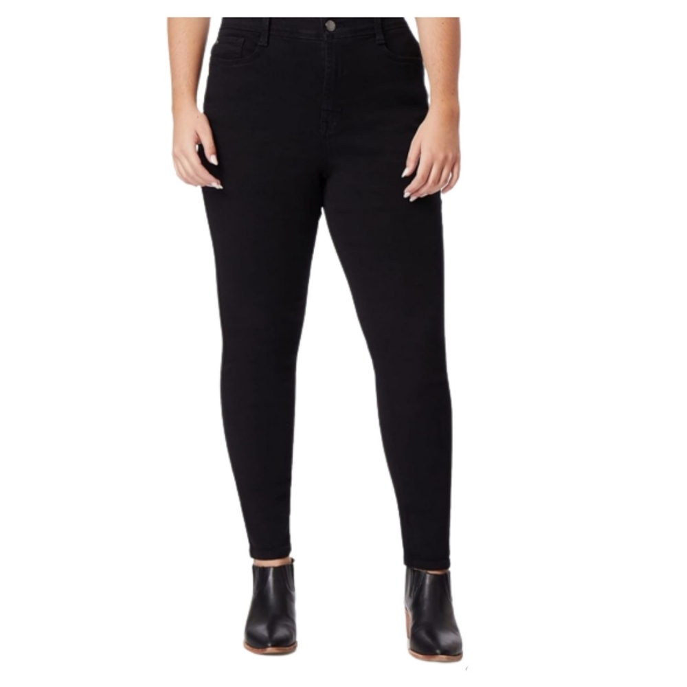 Angels Forever Signature Convertible Black Denim Jean Jeans Size 14 NEW NWT